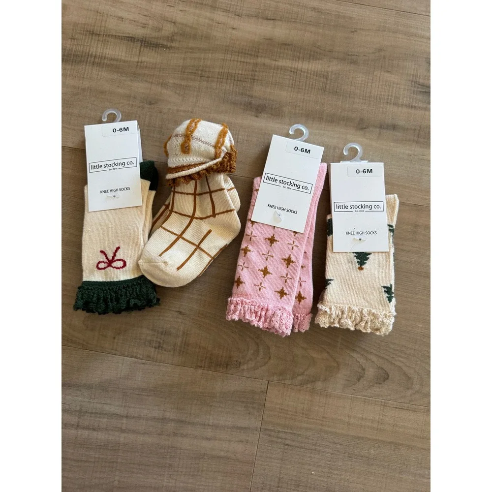 Little Stocking Co Cozy Christmas Knee High Sock Bundle